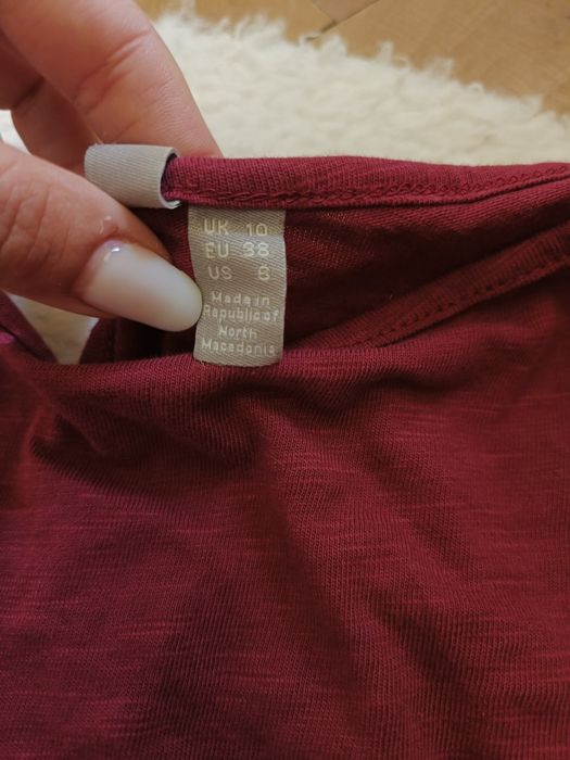 Salopeta cu mâneci 3/4 ASOS Burgundy