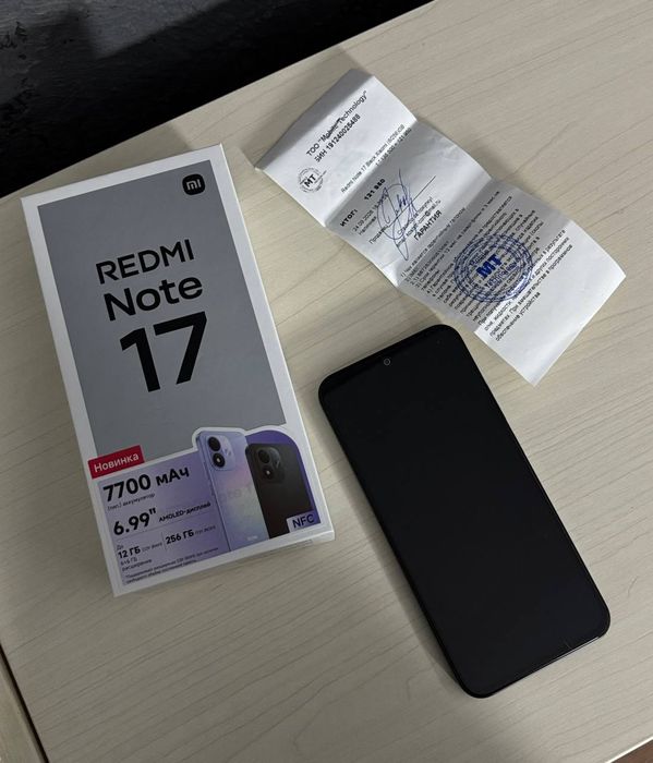 Redmi Note 17 6+6/256GB — Абсолютно НОВЫЙ, ЧЕК и ГАРАНТИЯ!