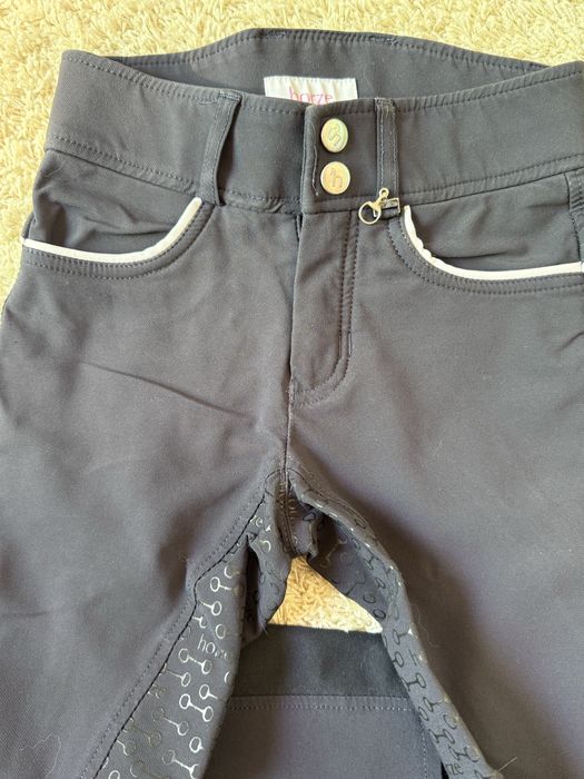Vand Pantaloni Echitatie Horze Navy  140 cm 10 ani Conditie excelenta