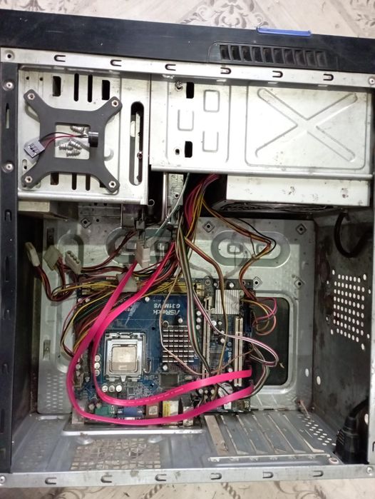 Комплект запчастей Socket 775: ASRock + Core 2 Duo + HDD + БП