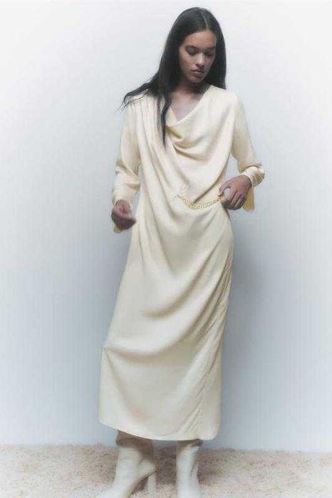 Сатиновое платье ZARA. Оригинал. Новое с биркой