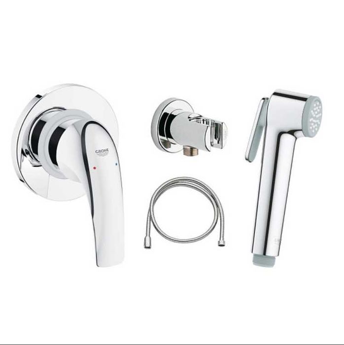 Готовый комплект для гигиенического душа GROHE BauCurve, хром (129185)