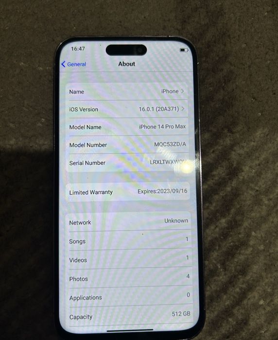 LICHIDARE STOC! Telefon Mobil / Smartphone Iphone 14 Pro Max 512 GB Negru