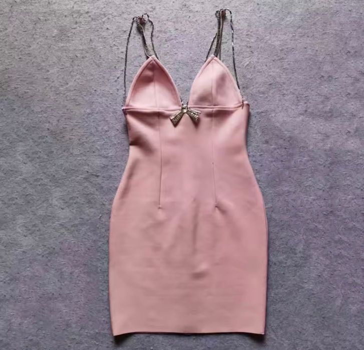 Дамска розова рокля