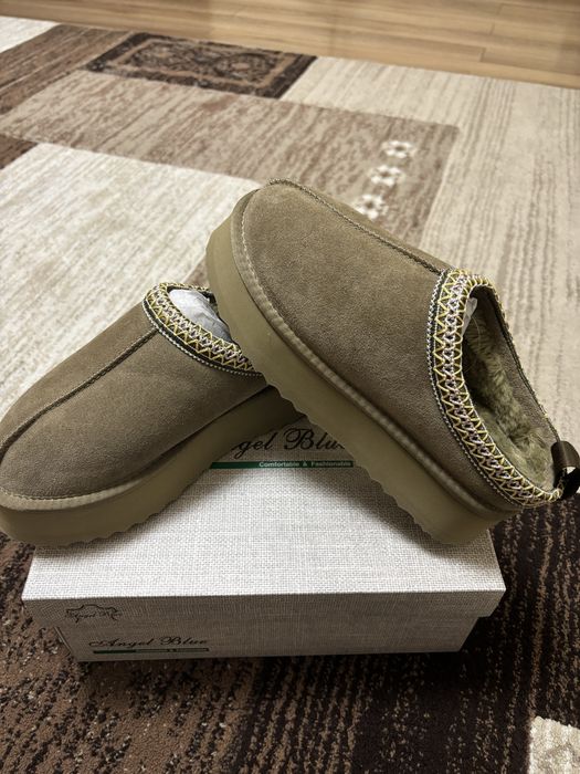 Papuci tip UGG piele