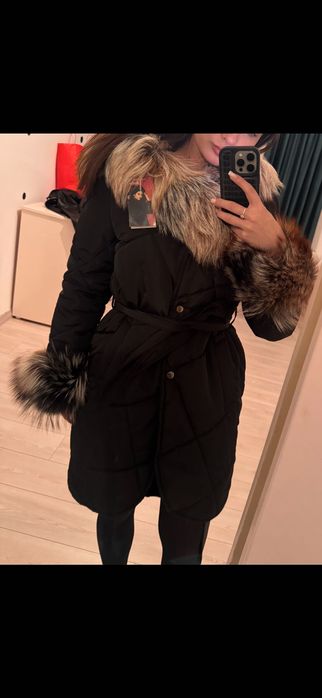 Geacă cu blană naturală