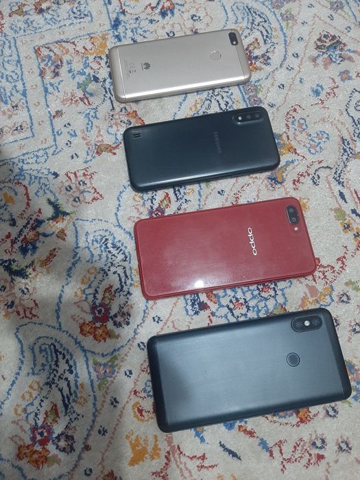 Samsung A01. Redmi note 5.Oppo A3s.Huawei p9 mini