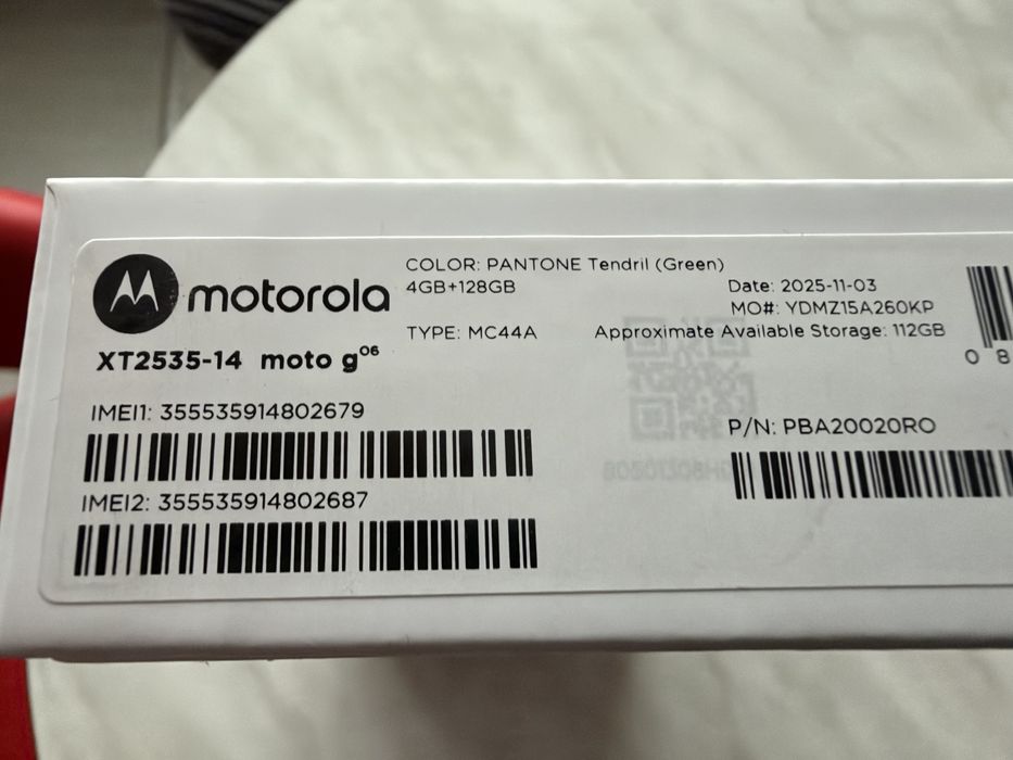 80 евро Нов Moto G 06