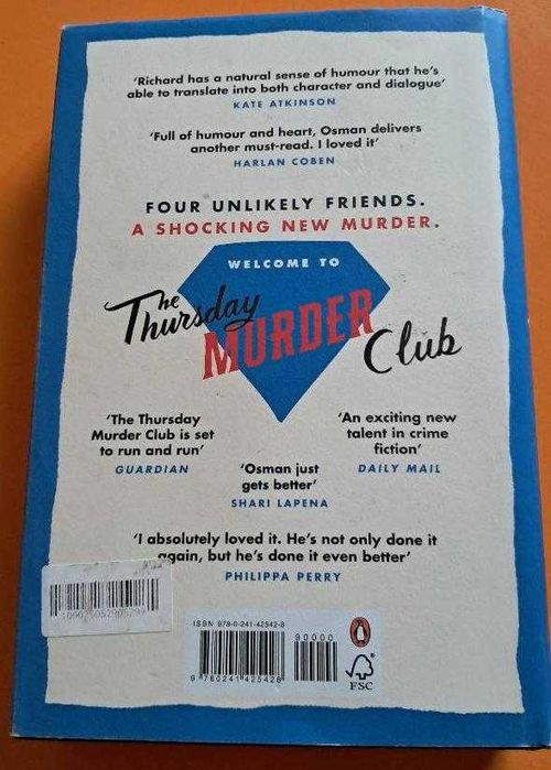 Carte polițistă: Richard Osman - The Man Who Died Twice (hardcover)