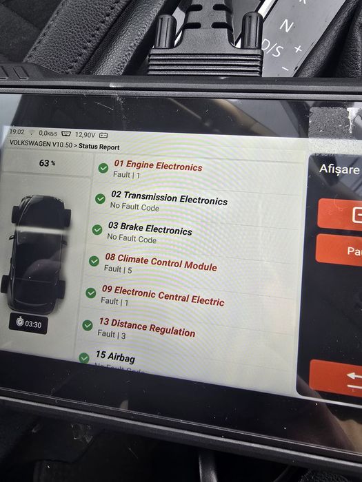 Testar Auto kingbolen