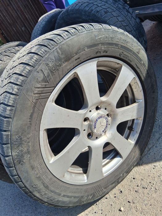 Roti complete/jante aliaj plus cauciucuri/anvelope iarna Glk