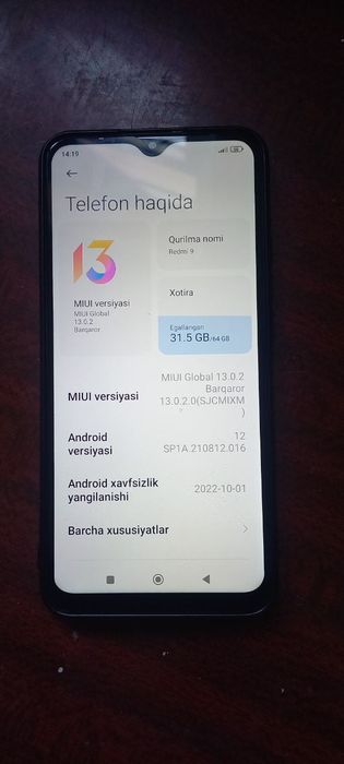 Redmi 9 kar dok 64.4+1