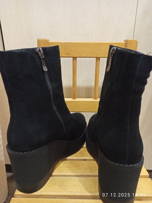 Ботильоны женские  замша