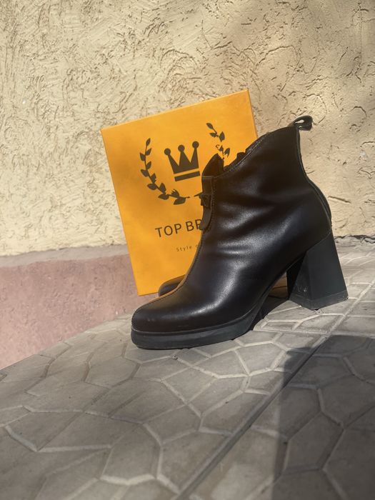 Ботинки демисезонные кожаные