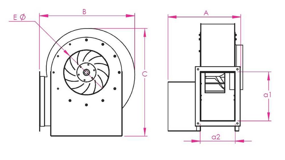 Киселиноустойчив вентилатор