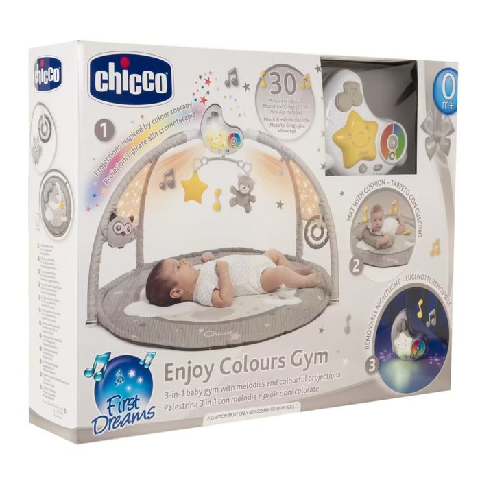 Covoras centru de activitati cu muzica si proiecții colorate Chicco