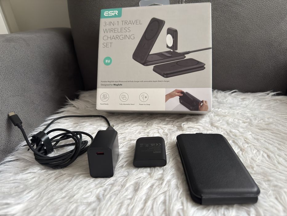 Statie incarcare 3 in 1 Travel Wirelles charging set ESR