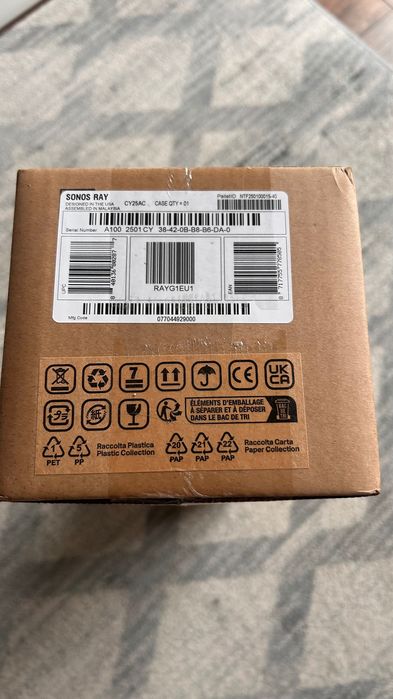 Саундбар Sonos Ray, 5.1, Dolby Digital, Бял