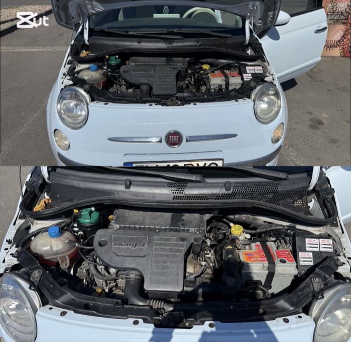Fiat 500 baby blue