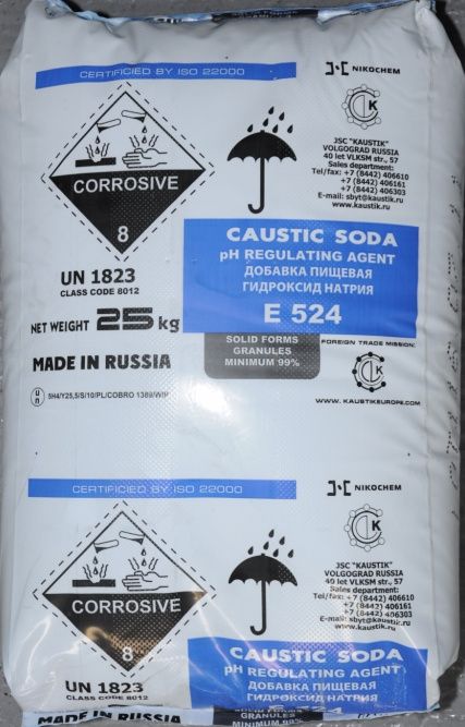 Гидроксид натрия / каустическая сода , Малеиновый ангидрид , Молочка