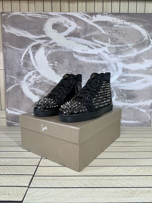 Christian Louboutin High Black Silver Accents