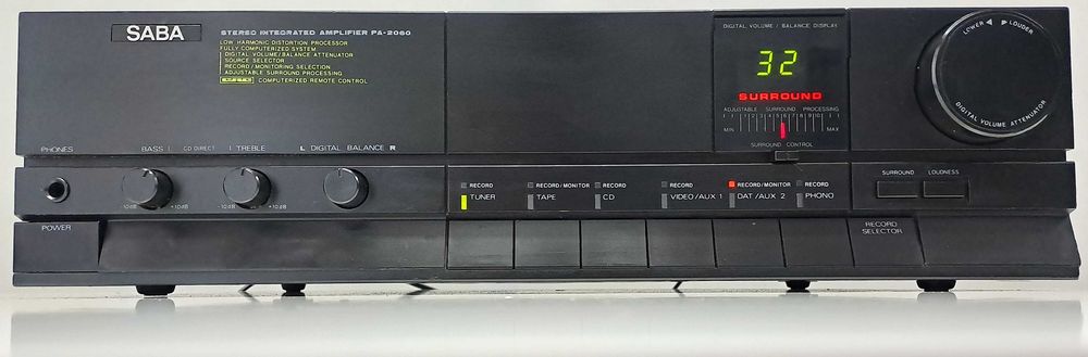 Amplificator Saba PA-2060 Low Distortion Computerized Stereo Vintage 340W
