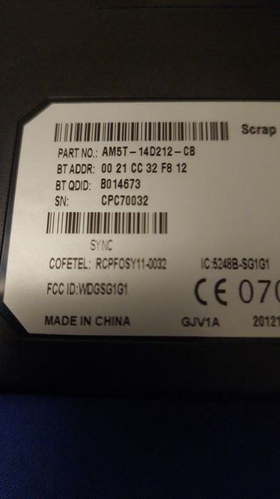 Modul bluetooth Focus 3 C-max 2, Kuga 2 Sync 1 Sony cod AM5T