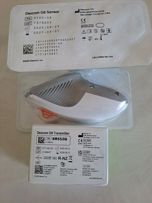 Сенсор Dexcom G6, трансмиттер Dexcom G6