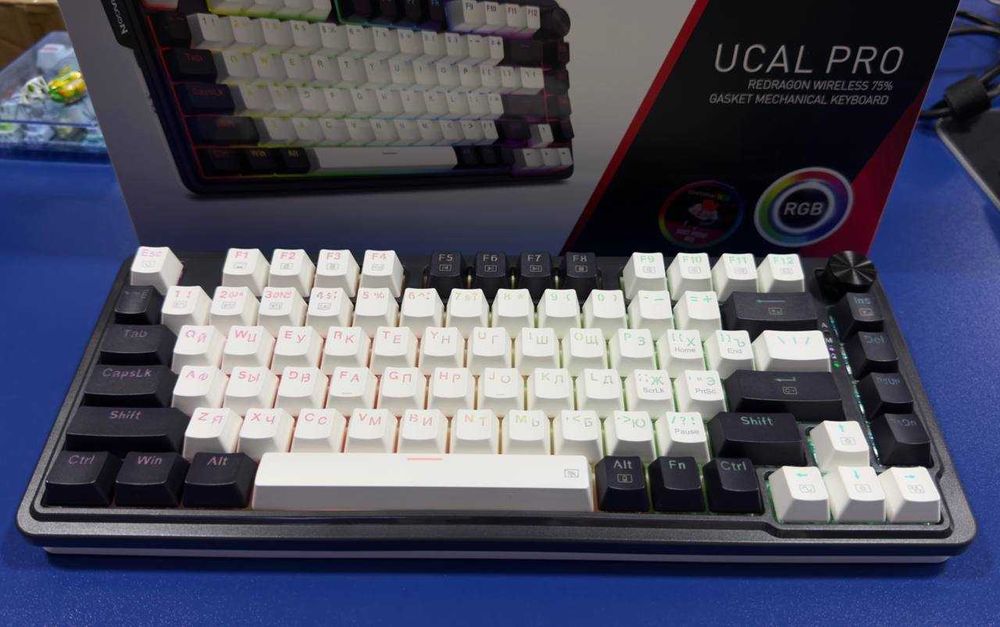 Клавиатура Redragon UCAL K673 Pro Механическая оригинал RUS/ENG 3в1