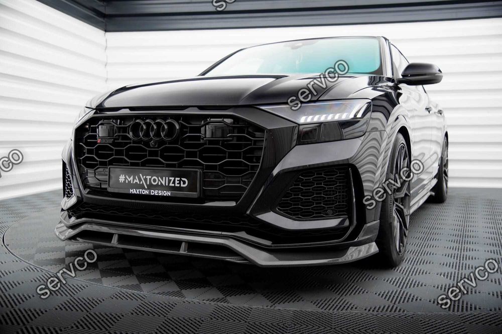 Prelungire splitter bara fata Audi RSQ8 Mk1 2019- v5 - Maxton Carbon