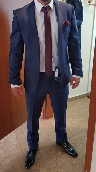 Мъжки костюм Теодор + риза Rossini+кръпичка и вратовръзка