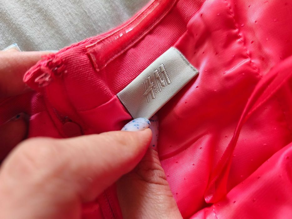 Къса рокля - цвят корал