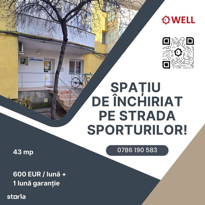 Spațiu de închiriat în Sfântu Gheorghe, pe str Sporturilor!