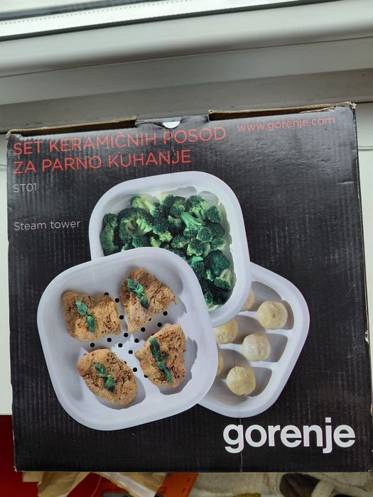 Set de vase ceramice pentru gătit la aburi Gorenje ST01 Steam Tower