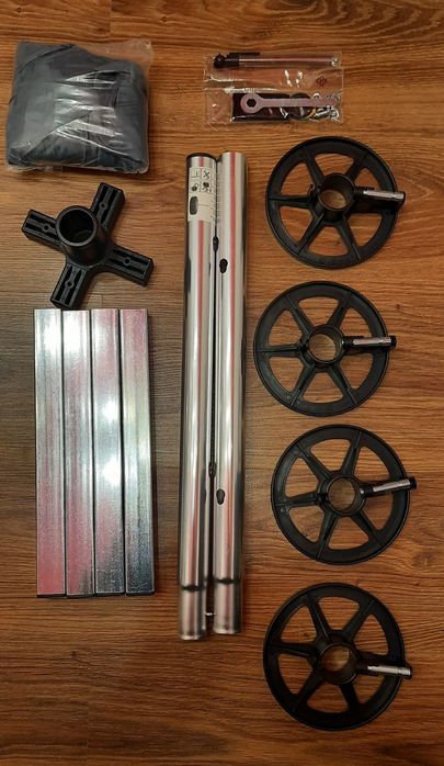 Suport vertical cu husa, depozitare 4 anvelope, pana la 225 mm,Nou!