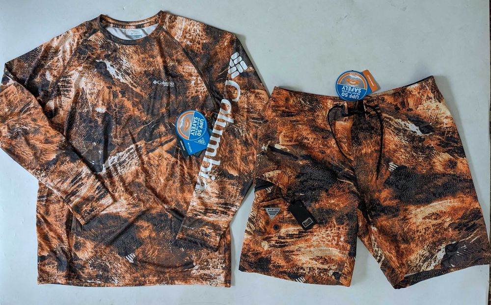 Columbia PFG UPF 50 мъжки риболовен комплект размер L Чисто Нов от Сащ