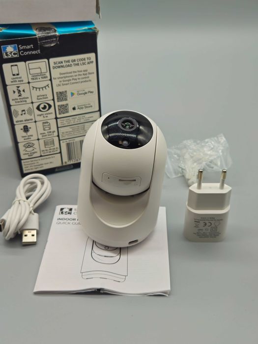 LSC Smart Connect  въртяща Wi-Fi камера 1080p с нощно виждане и аудио
