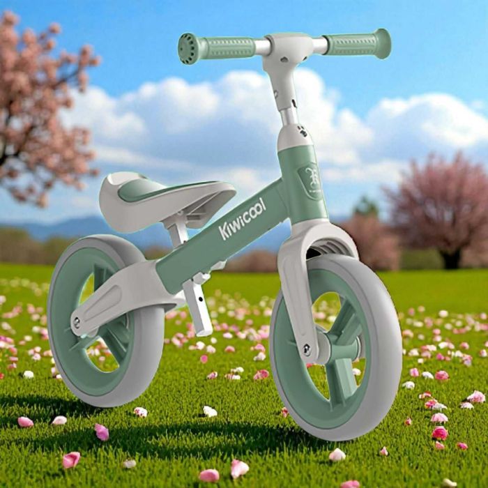 Bicicleta echilibru-80-110cm, inaltime reglabila roti spuma EVA verde