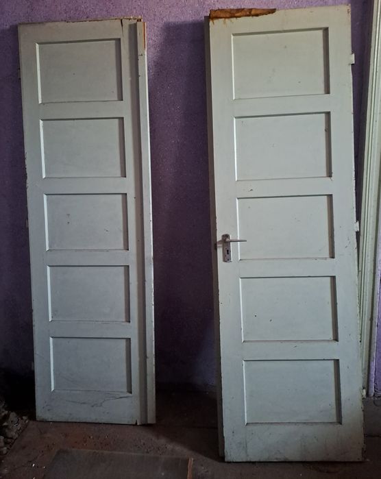 2 usi inalte lemn stejar