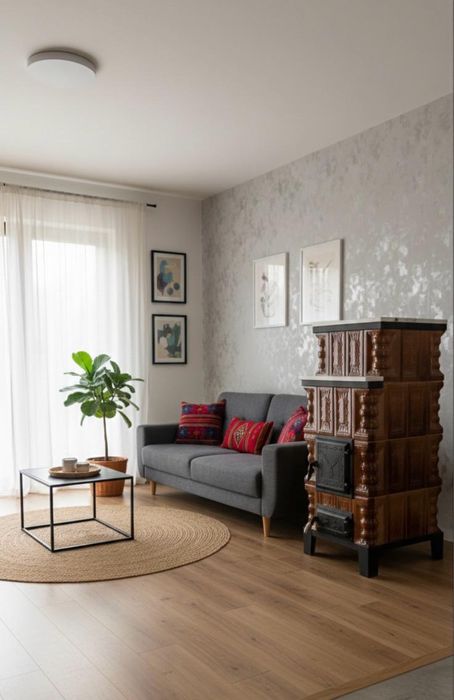 Sobe teracota captusite cu samota facute artizanal - caldura 100%