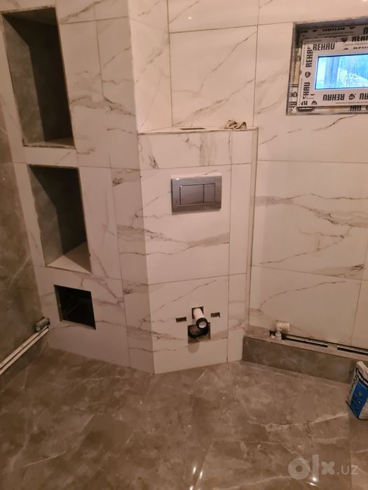 Фундамент, стяжка, гишт блок кафель терпишь, штукатурка, пол, потолок