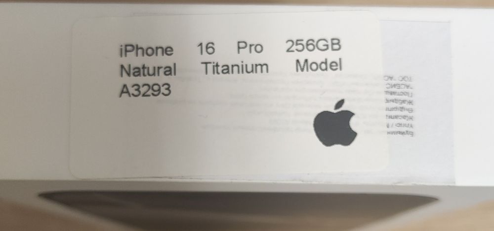iPhone 16 Pro 256GB, запечатанный