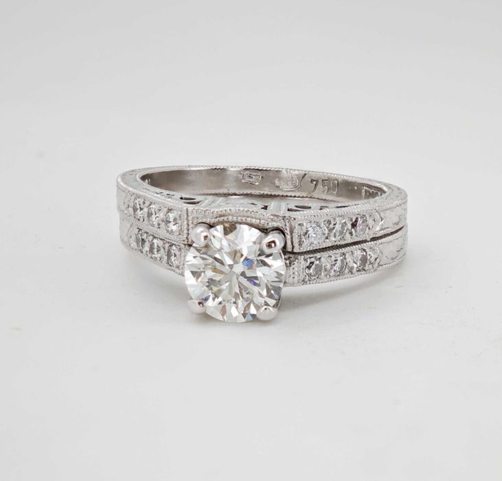 Inel logodna 18k Tacori 1.02ct diamante