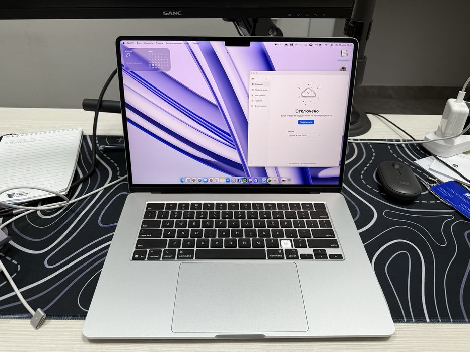 macbook air 15 256gb  100% m4 2025