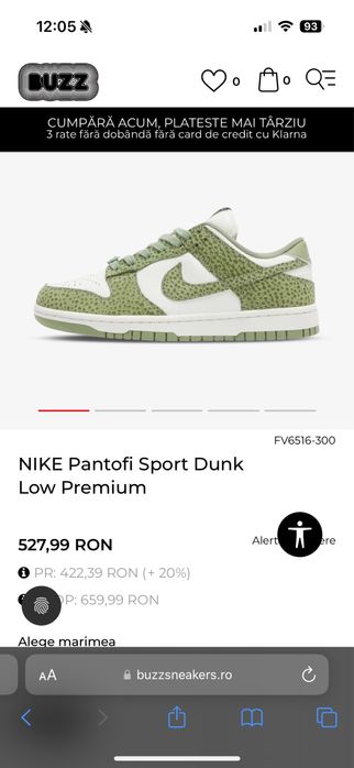 Adidasi Nike dunk low