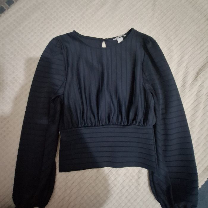 Bluza bleumarin eleganta