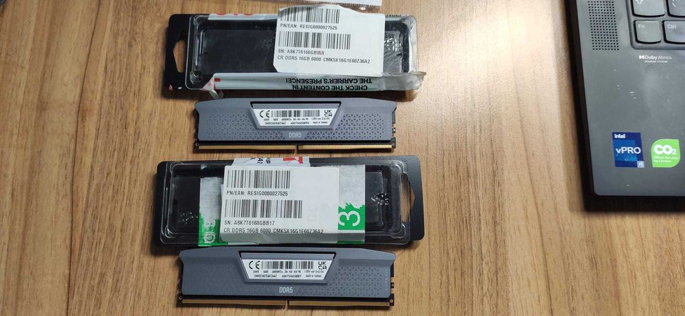 Kit Memorie RAM Corsair Vengeance 32GB DDR5 6000MHz CL36 -2 X 16GB DUAL CHANNEL Resigilate