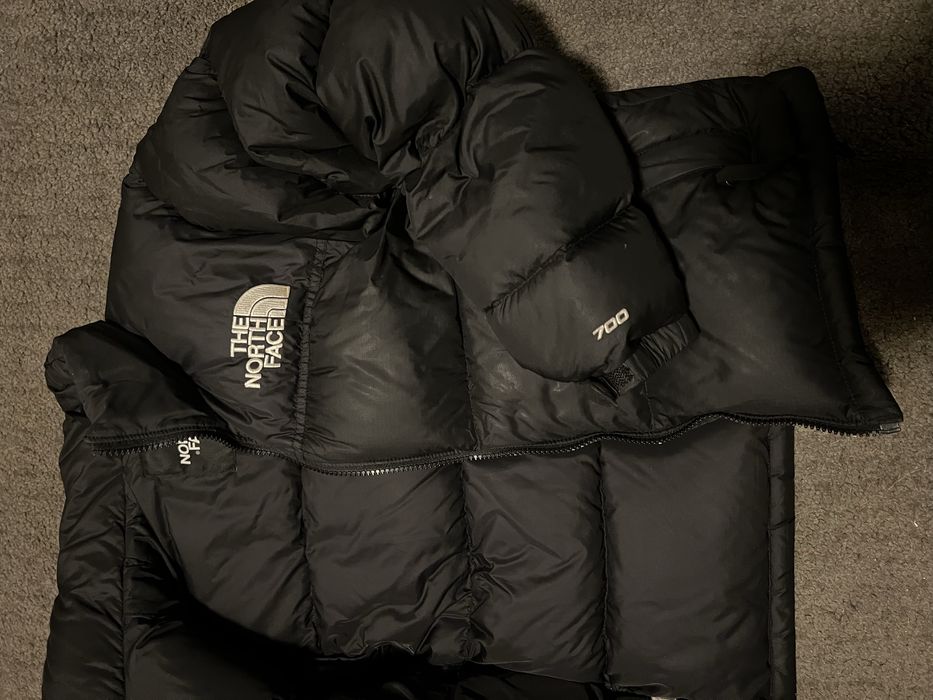 Яке The North Face Retro Nuptse Jacket 700 XS puffer - Зимно яке-черно