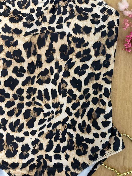 Дамски бански в леопардов принт