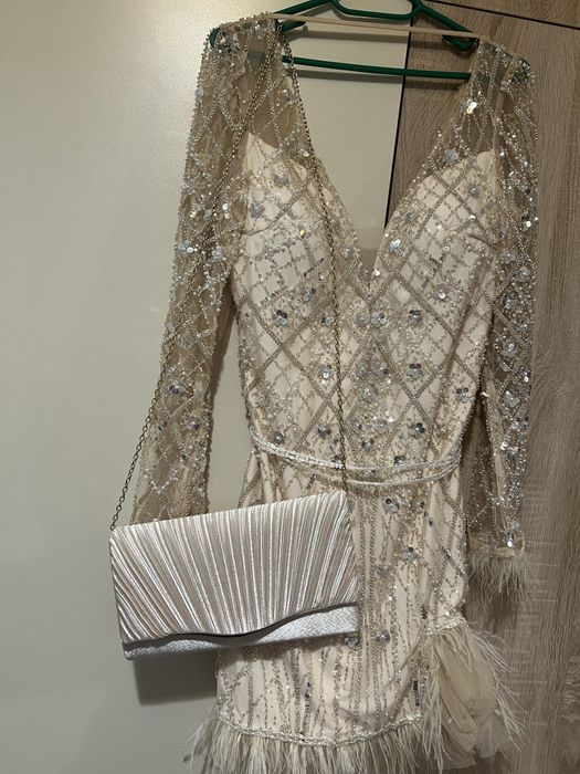 Рокля Alessa/Алесa + подарък чанта/клъч, ХS размер